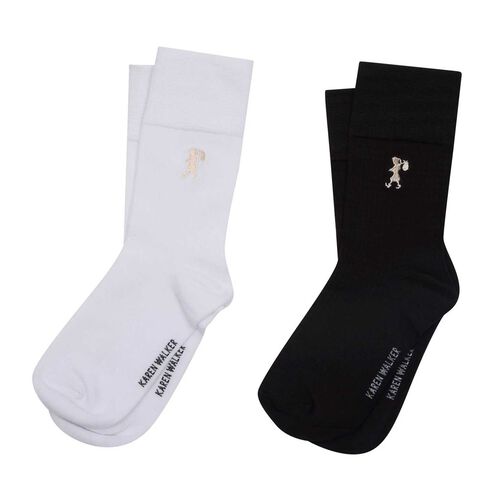 Karen Walker Runaway Embroidered Socks - 2 Pack
